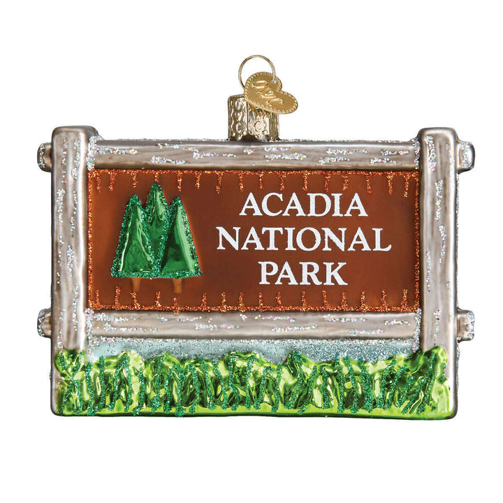 Old World Christmas Acadia National Park Blown Glass Ornament