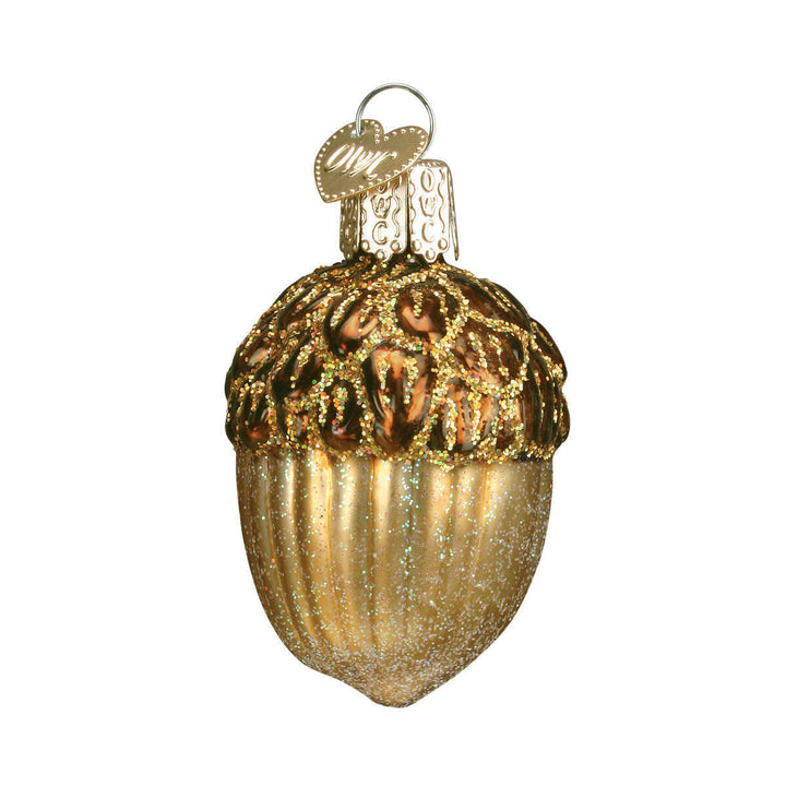 Old World Christmas Acorn Blown Glass Ornament