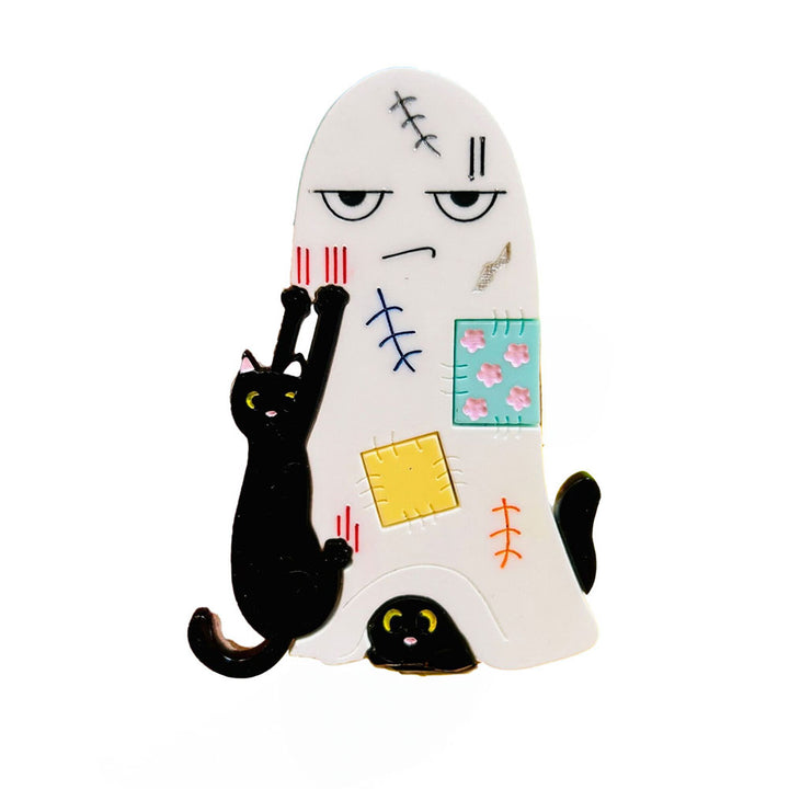 Adopt a Cat, They Said.. Acrylic Brooch by Makokot Design