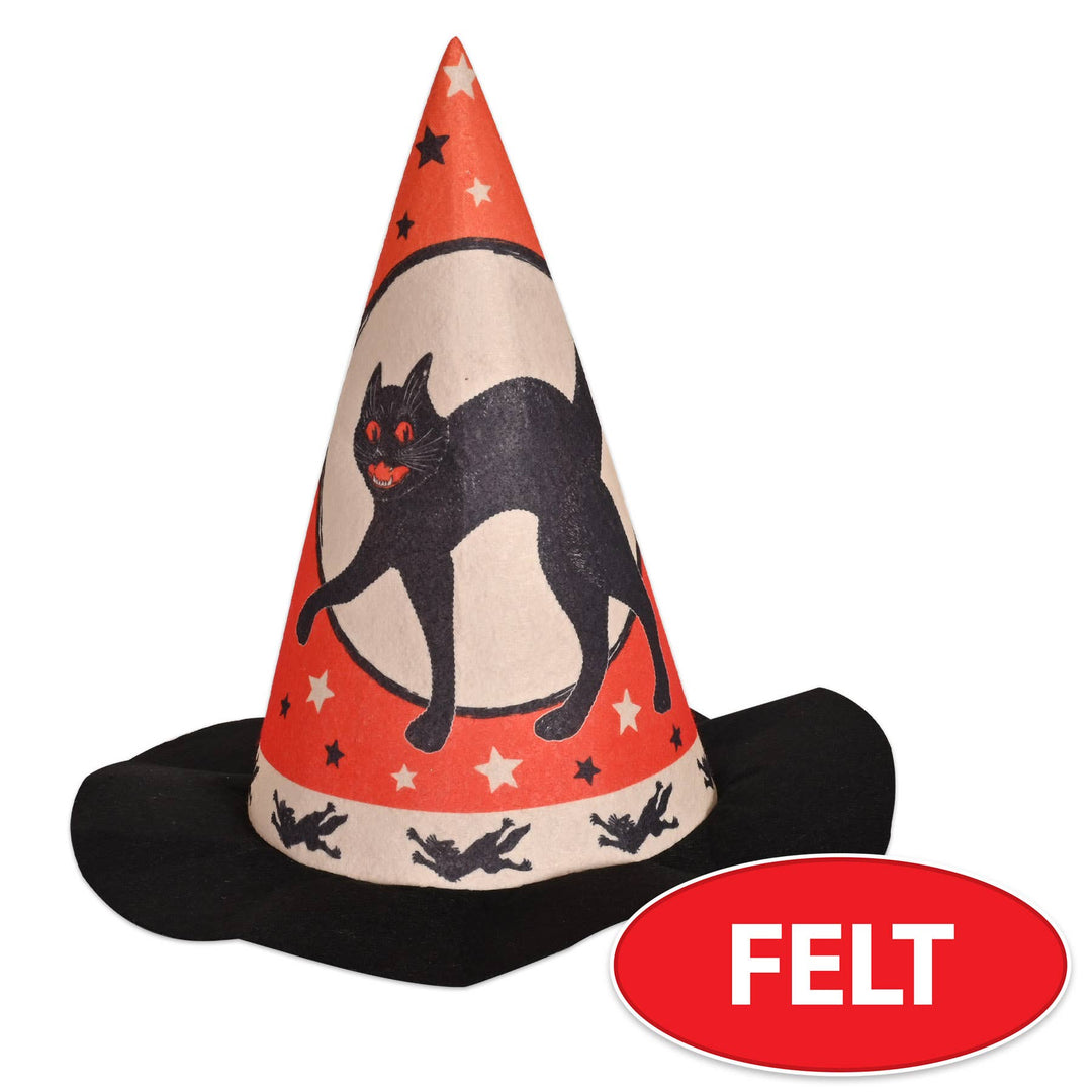 Vintage Halloween Felt Witch Hat by Beistle