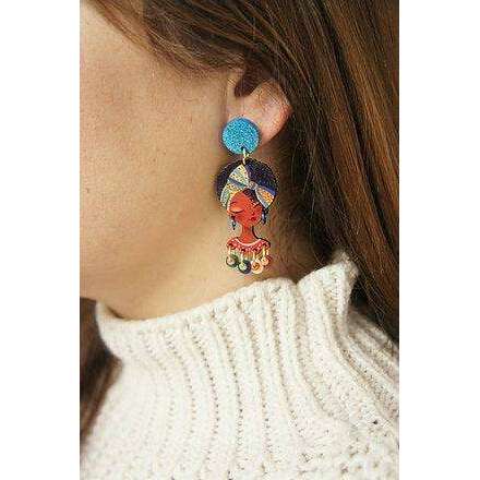 African Girl Earrings by LaliBlue - Quirks!