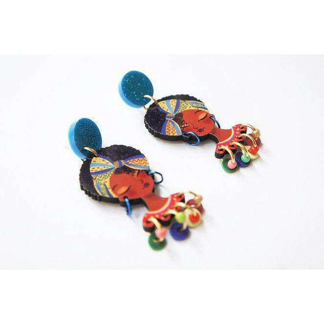African Girl Earrings by LaliBlue - Quirks!