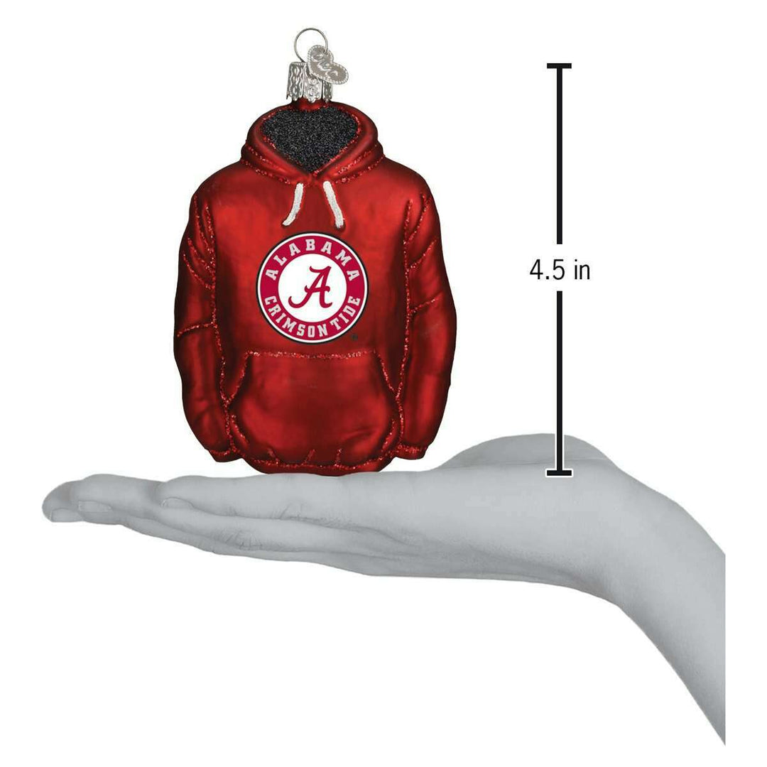 Old World Christmas Alabama Hoodie Blown Glass Ornament