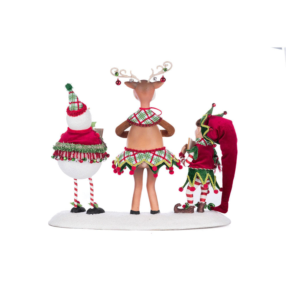 Alfie, Deerdra, And Snowy Christmas Carolers by Katherine's Collection image 3