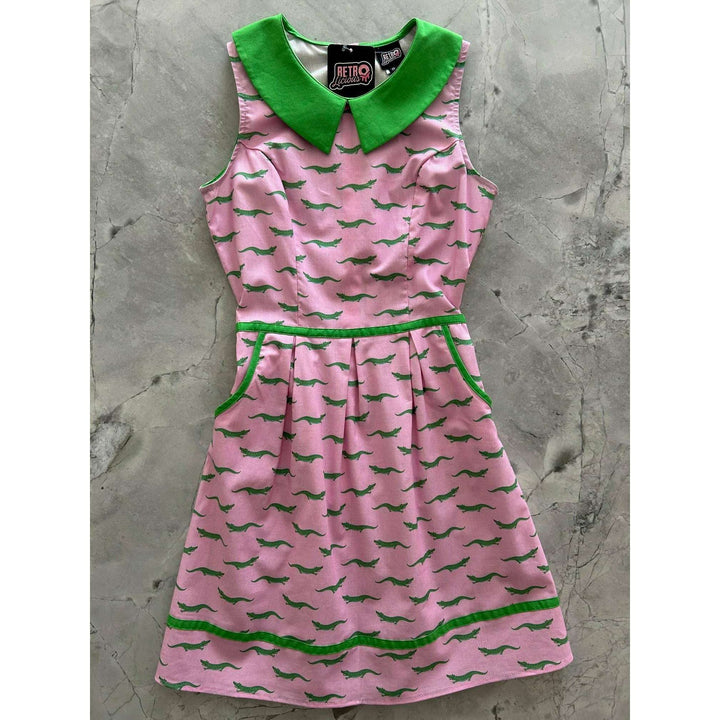 Alligator Collared Dress