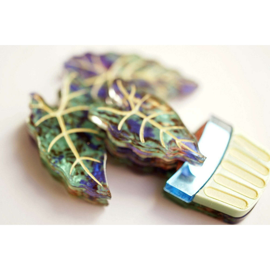 Alocasia Elephant Ear Plant Brooch – view 4