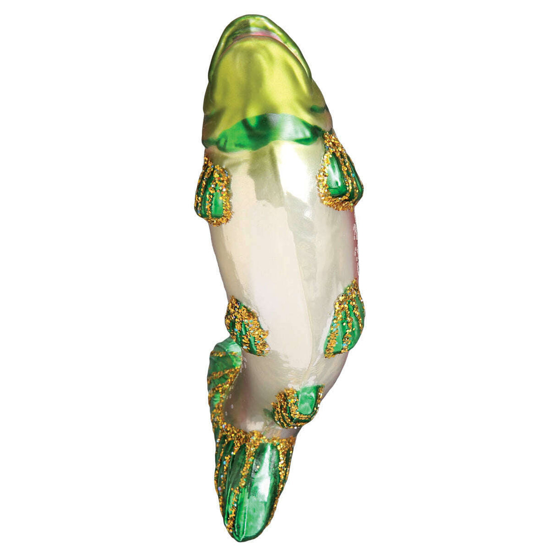 Old World Christmas Alpine Rainbow Trout Blown Glass Ornament