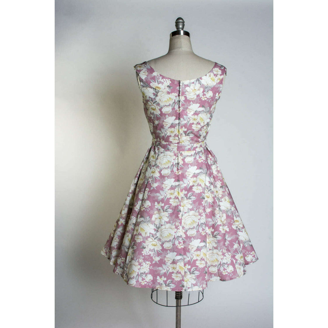 Amanda Dress - Huntington Gardens, Mauve*sale