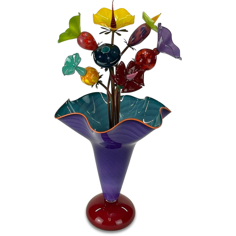 Amazon Vase Art Glass Sculpture by Kliss Glass - Quirks!