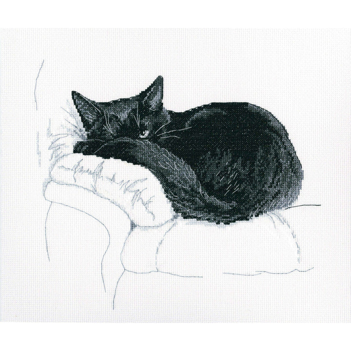 Among black cats M668 Counted Cross Stitch Kit