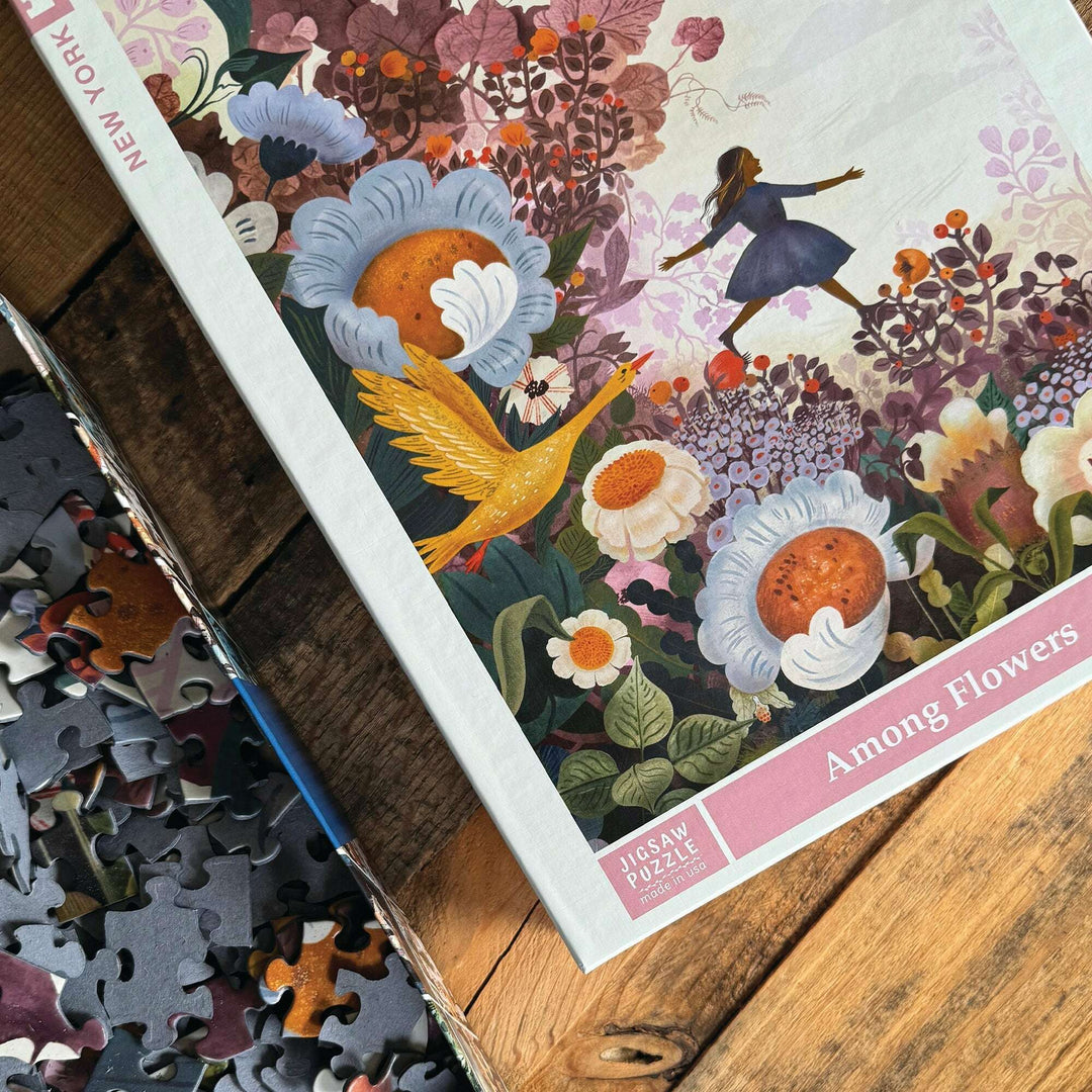 Among Flowers Jigsaw Puzzle