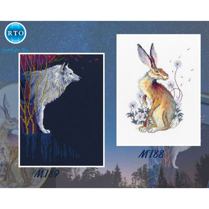 Among silver dandelions M788 Counted Cross Stitch Kit