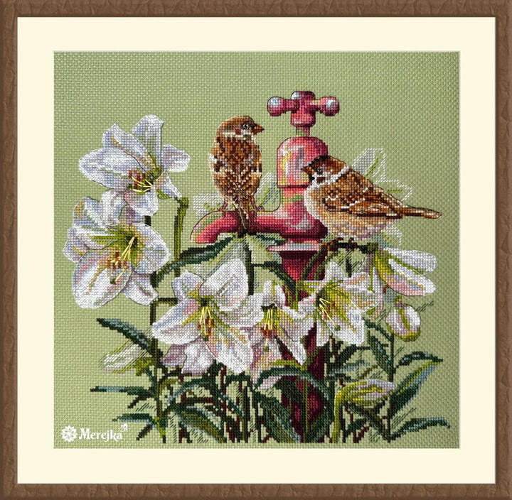 Among the Lilies K-229 Counted Cross-Stitch Kit