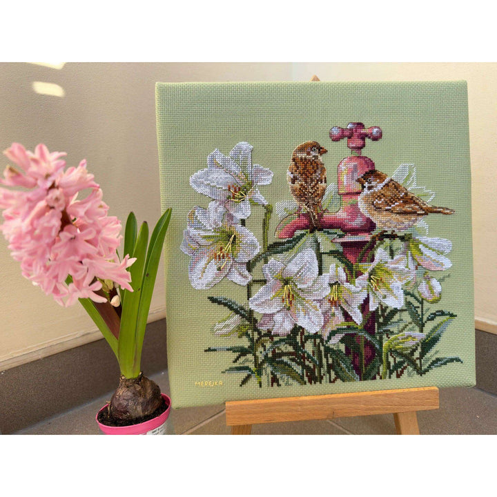 Among the Lilies K-229 Counted Cross-Stitch Kit