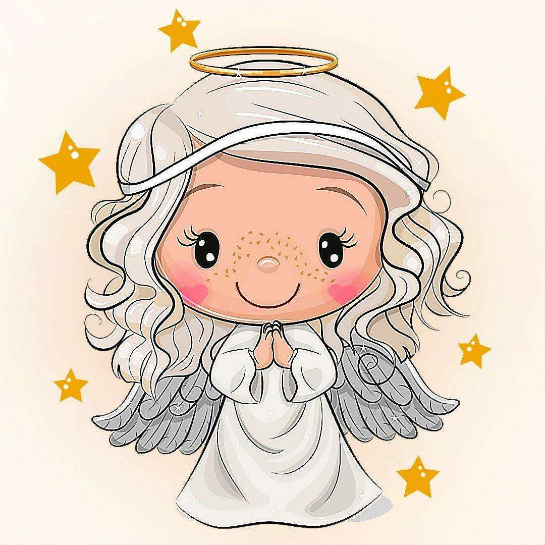Angel CS2557 7.9 x 7.9 inches Crafting Spark Diamond Painting Kit