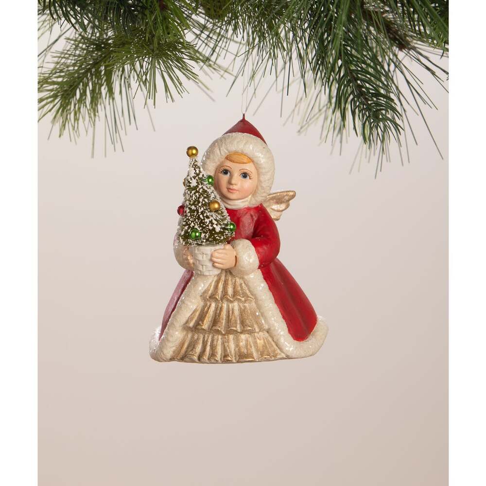 Angel Holding Tree Ornament by Bethany Lowe Designs