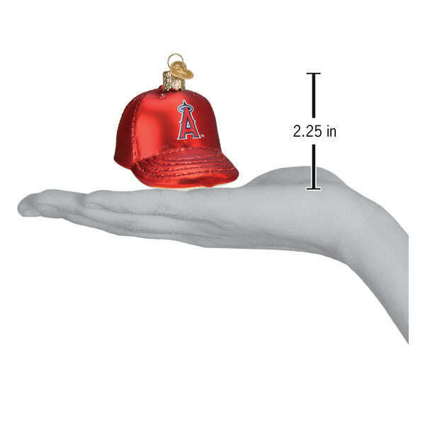 Old World Christmas Angels Baseball Cap Blown Glass Ornament