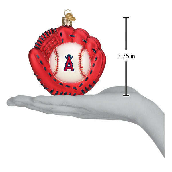 Old World Christmas Angels Baseball Mitt Blown Glass Ornament