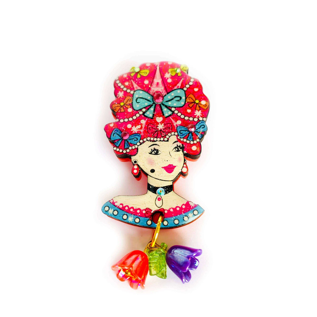 Antoinette Queen of Paris Brooch by Rosie Rose Parker