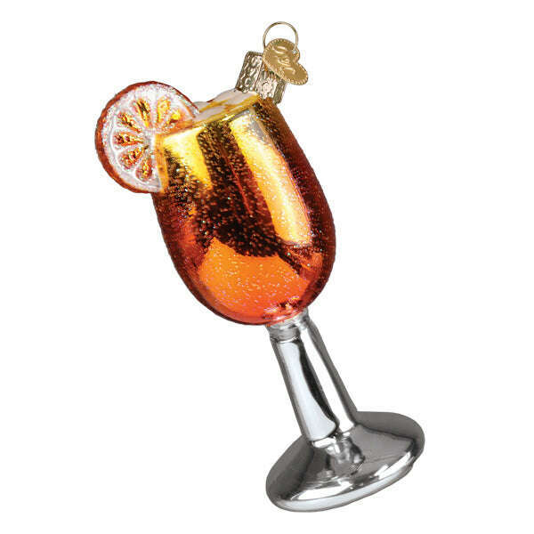 Old World Christmas Aperol Spritz Blown Glass Ornament