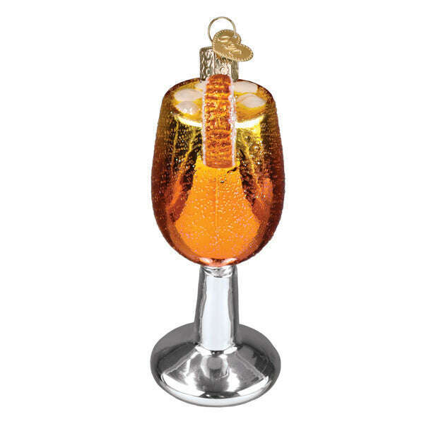 Old World Christmas Aperol Spritz Blown Glass Ornament