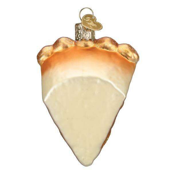 Old World Christmas Apple Pie a la Mode Blown Glass Ornament