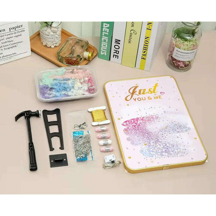 Apple String Art Kit with Stand. Simple Decorative DIY String Art Craft Kit M1-2 DHBC28021