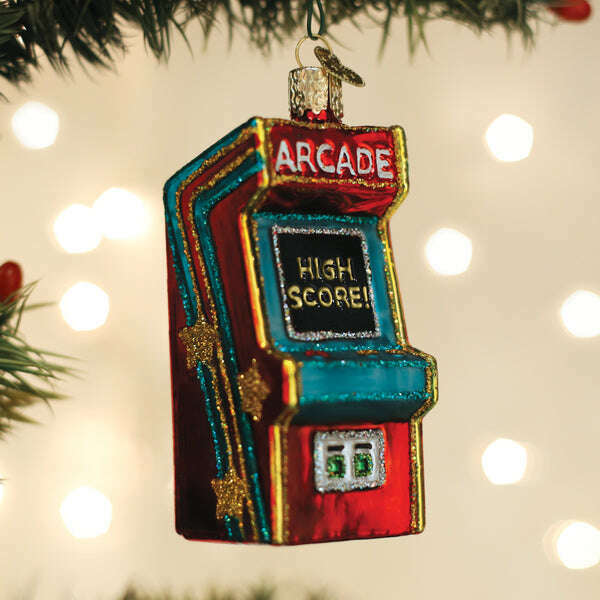 Old World Christmas Arcade Game Blown Glass Ornament
