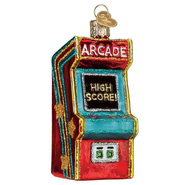 Old World Christmas Arcade Game Blown Glass Ornament
