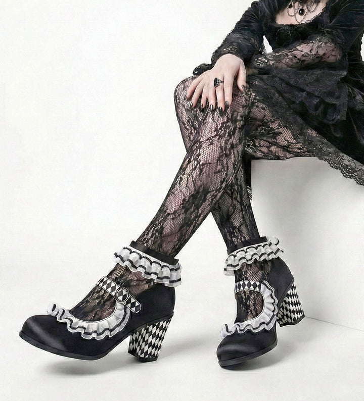 Chocolaticas® Mid Heels Arlequin Women's Mary Jane Pump