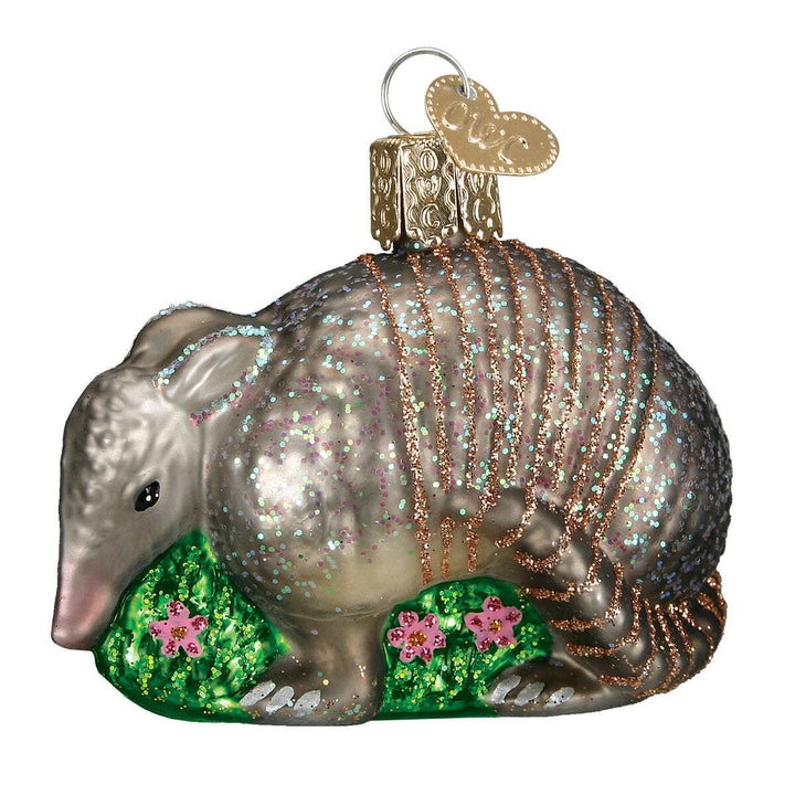 Old World Christmas Armadillo Blown Glass Ornament