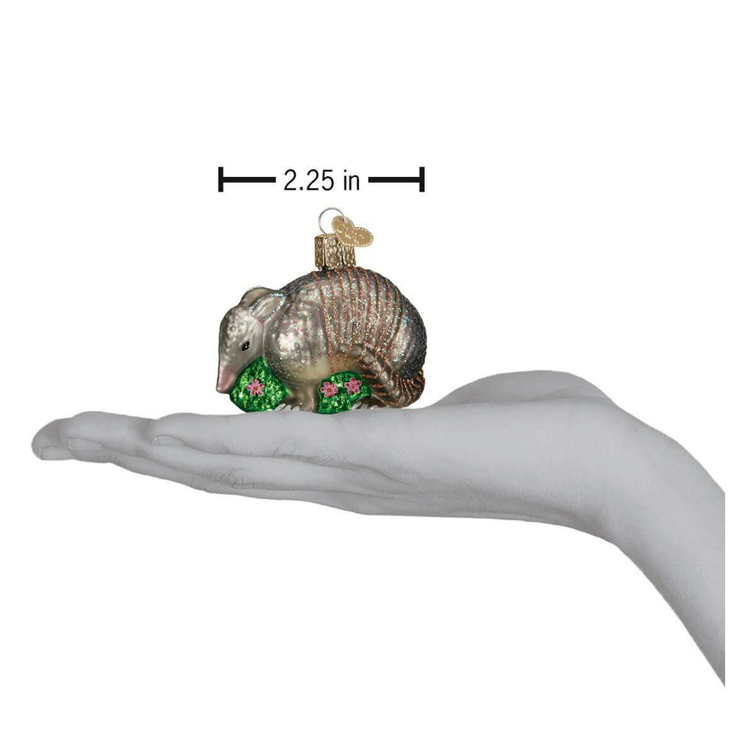 Old World Christmas Armadillo Blown Glass Ornament