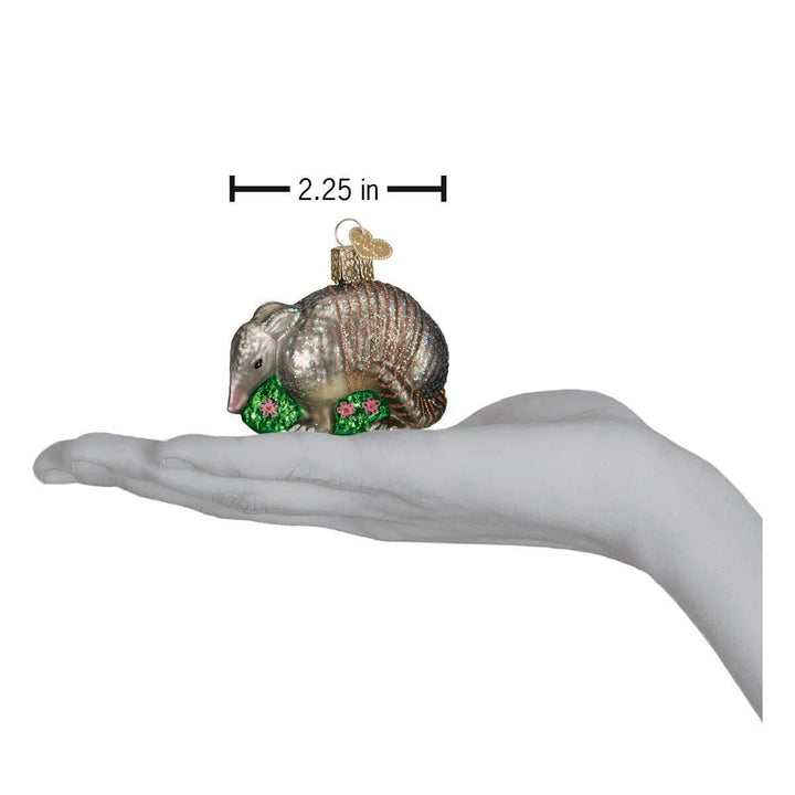 Old World Christmas Armadillo Blown Glass Ornament