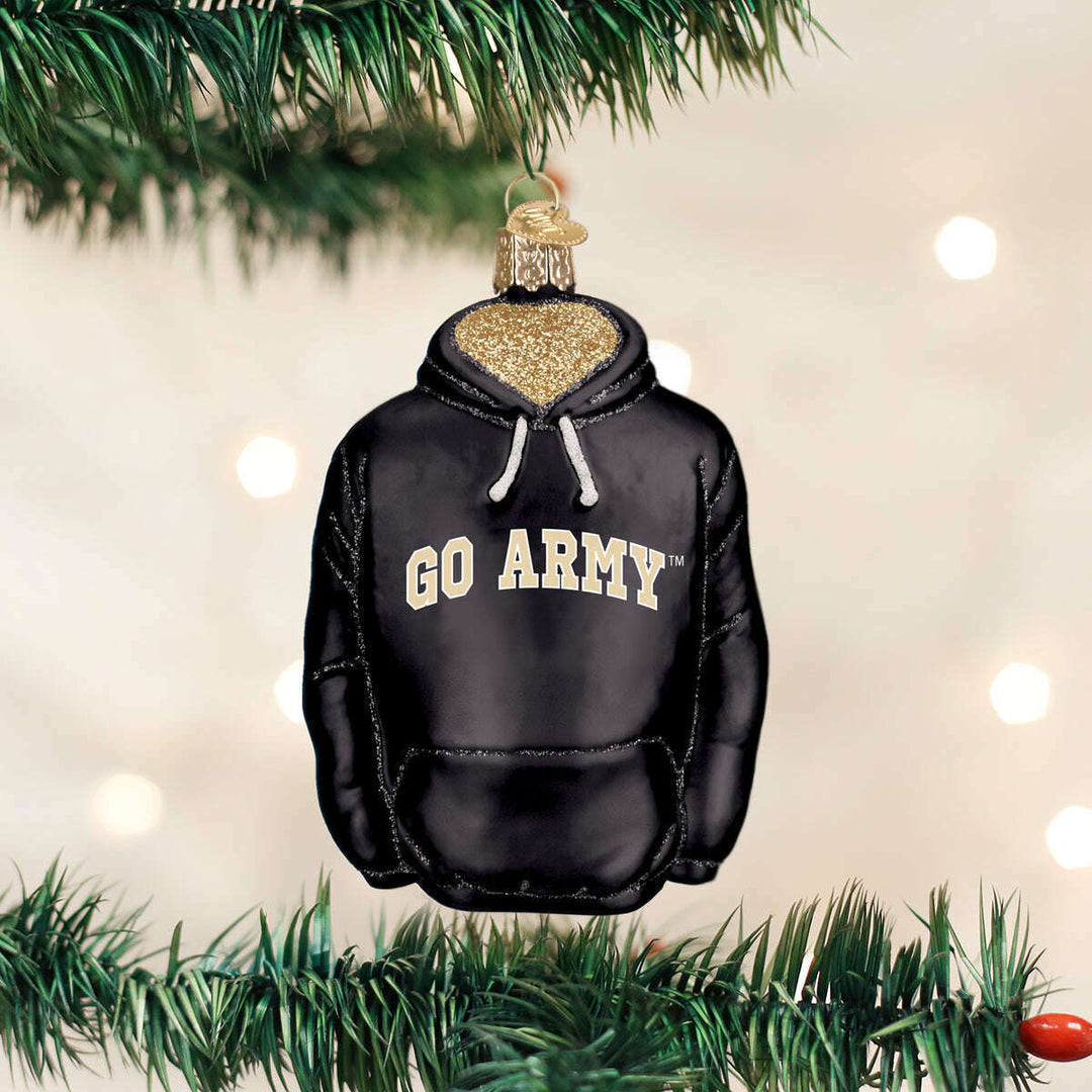 Old World Christmas Army Hoodie Blown Glass Ornament