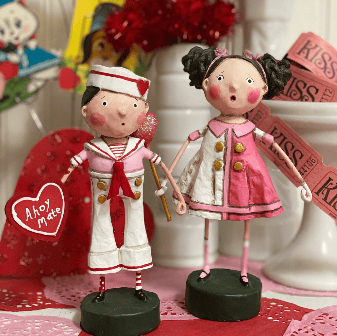 Ashore Do Love You - Lori Mitchell Valentine Figurine set of 2 - Quirks!