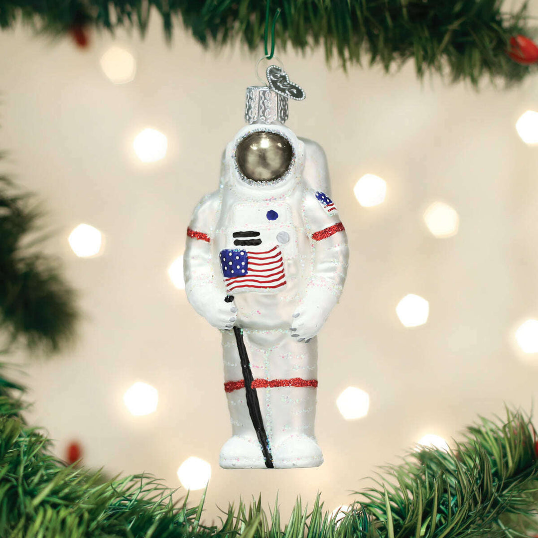 Old World Christmas Astronaut Blown Glass Ornament