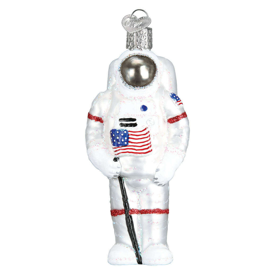 Old World Christmas Astronaut Blown Glass Ornament