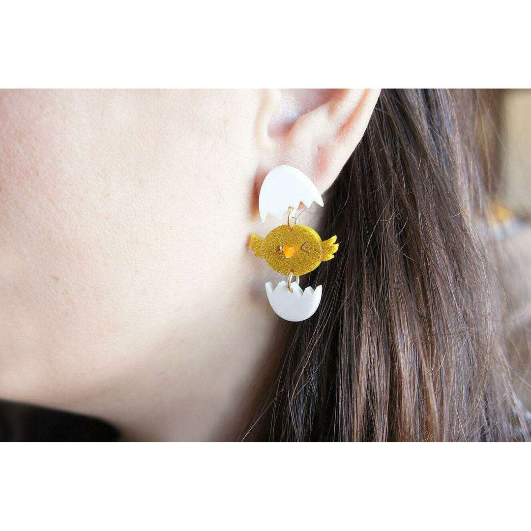 Asymmetrical Chick Earrings by Laliblue - Quirks!