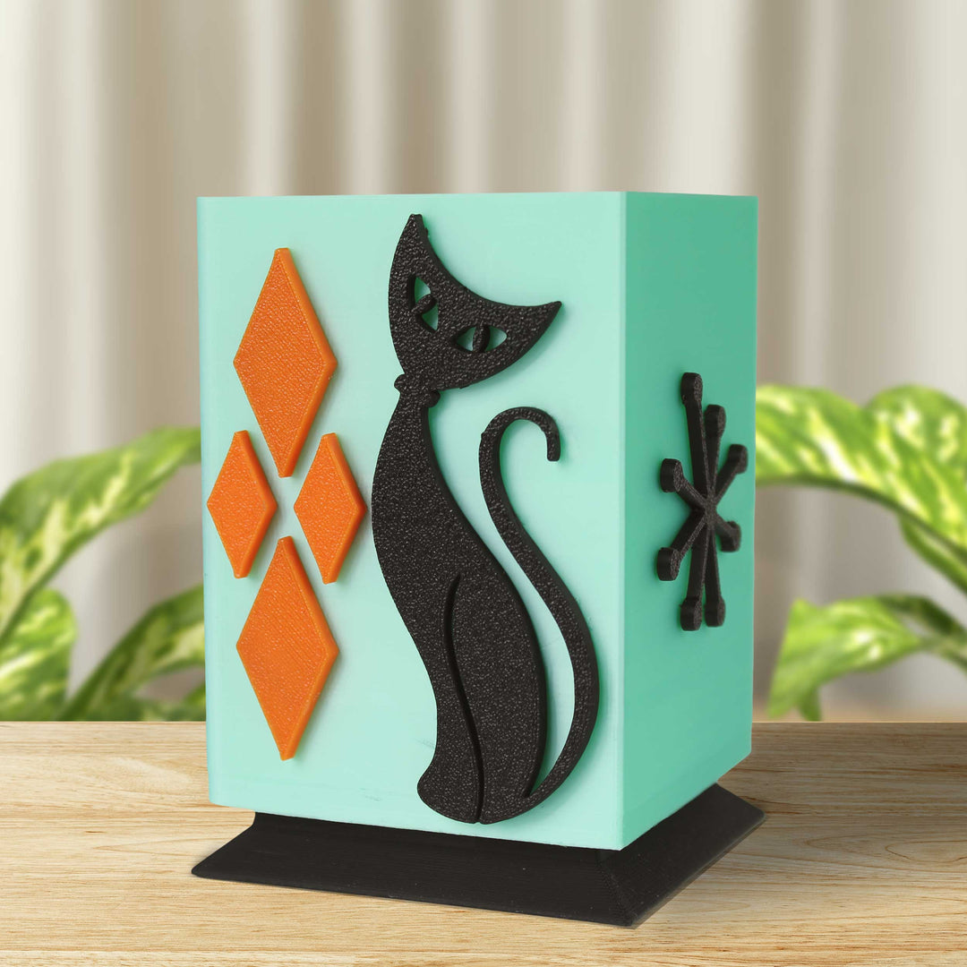 Atomic Cat MidCentury Modern Desk Organizer