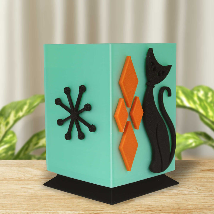 Atomic Cat MidCentury Modern Desk Organizer