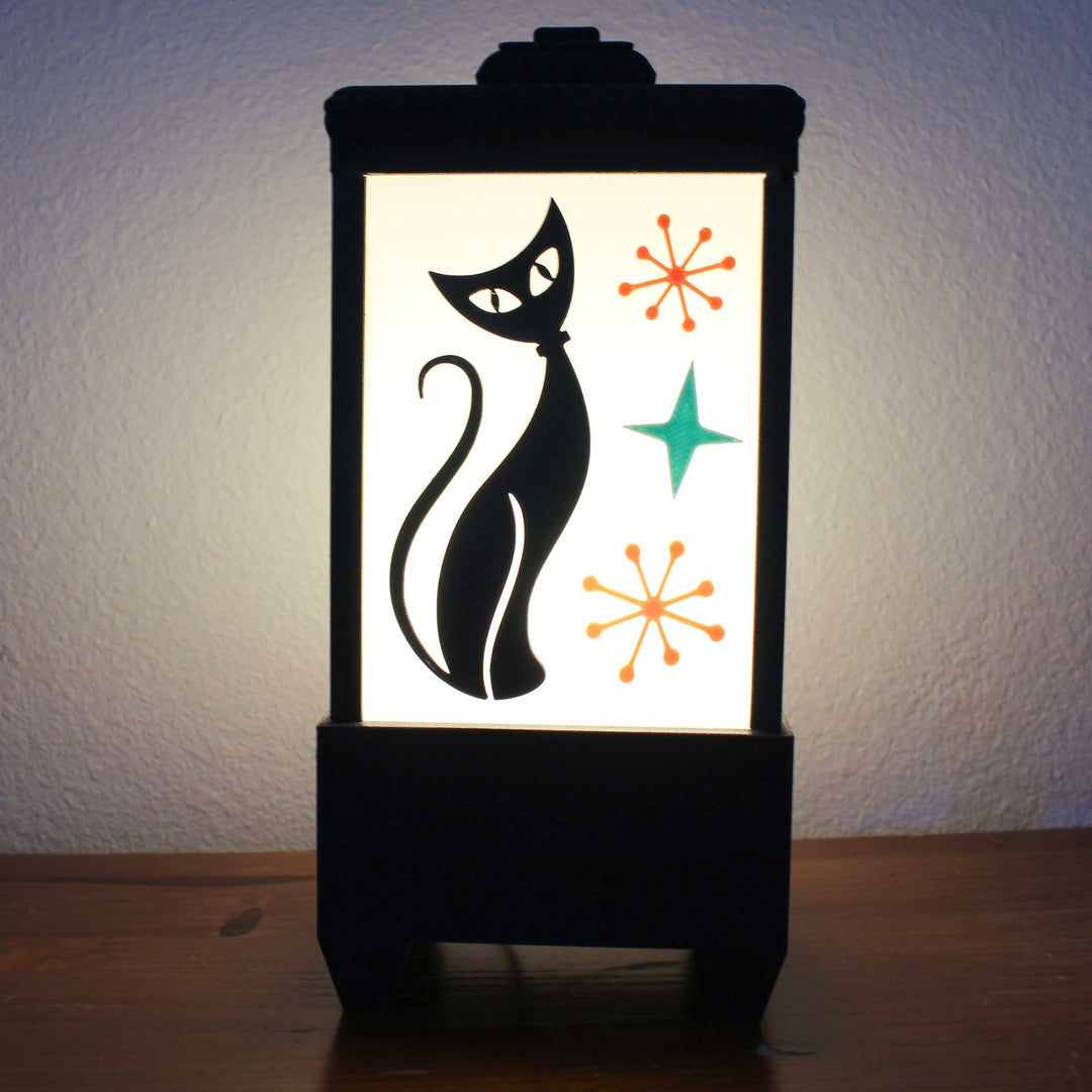 Midcentury Modern Atomic Cat Lamp