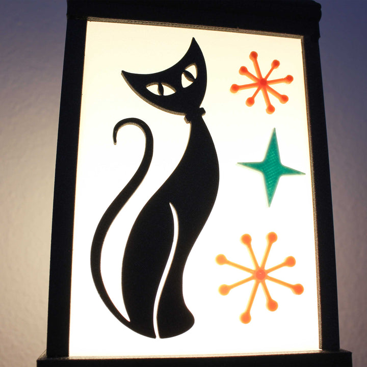 Midcentury Modern Atomic Cat Lamp