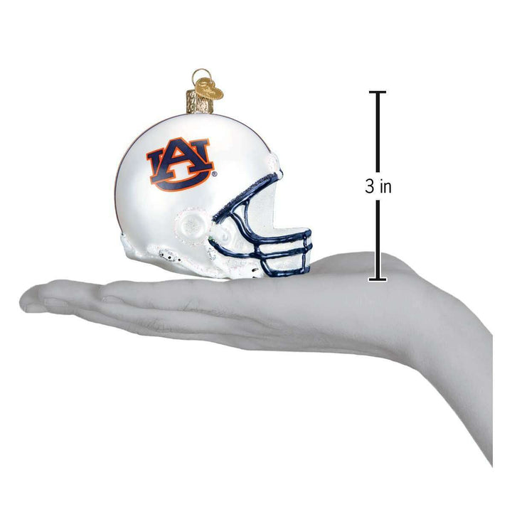 Old World Christmas Auburn Helmet Blown Glass Ornament