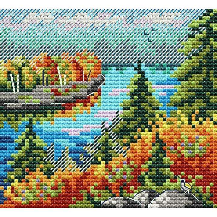 Autumn Forest SM-615 Counted Cross-Stitch Kit