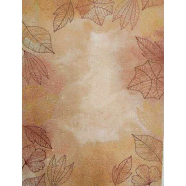 Autumn Haze Designer Printed AIDA Fabric. Canvas for embroidery with an applied background  KF-1155A
