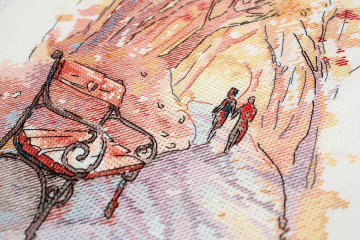 Autumn Promenade SA-003 Cross-stitch kit