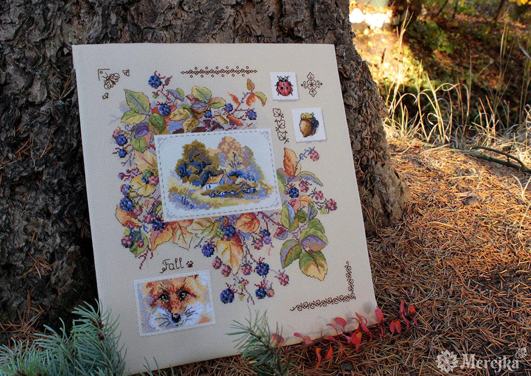Autumn Sampler K-131 Counted Cross-Stitch Kit
