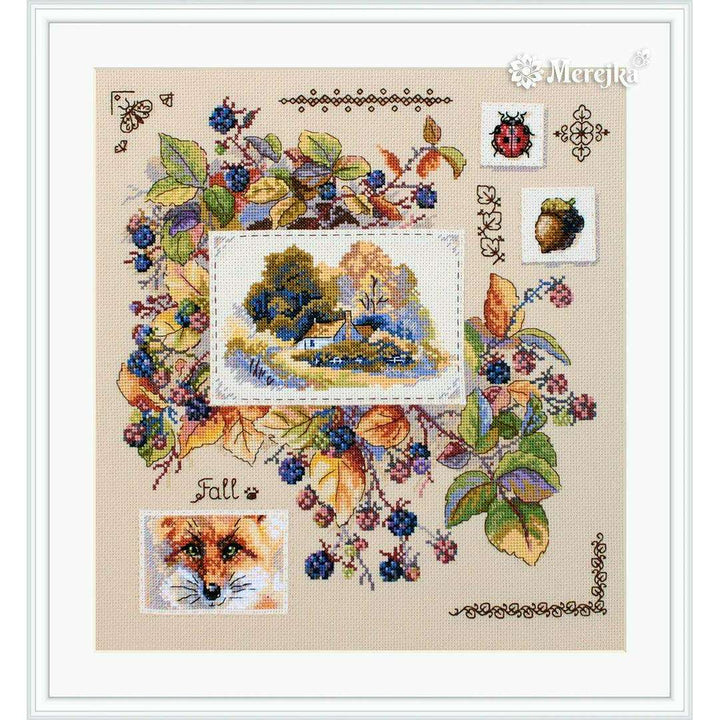 Autumn Sampler K-131 Counted Cross-Stitch Kit