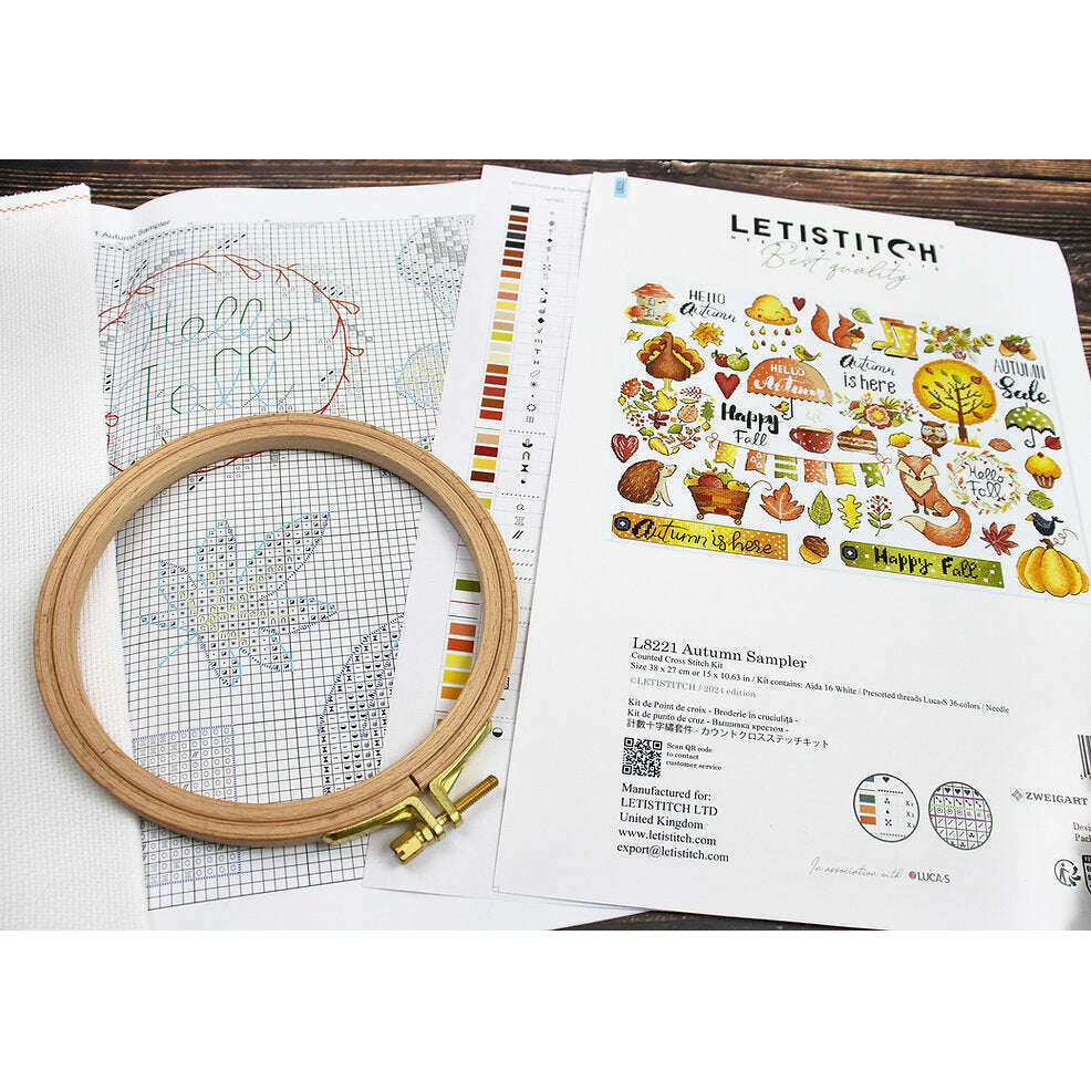 Autumn Sampler L8221 Counted Cross Stitch Kit