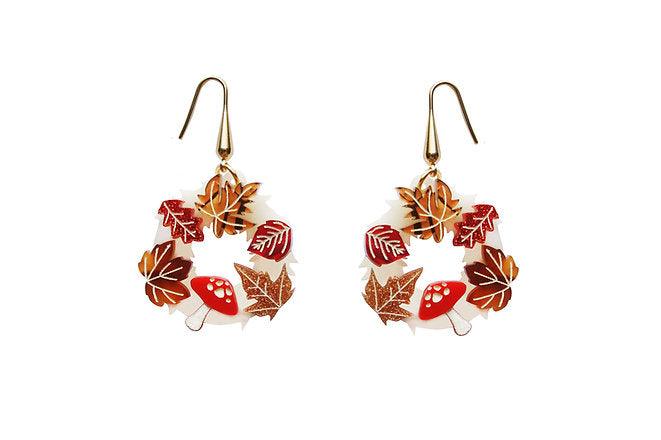 Autumn Wreath Earrings by LaliBlue - Quirks!